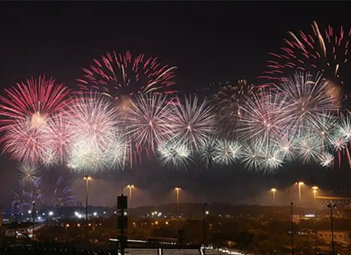 修文县焰火晚会